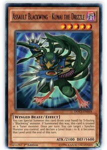 Assault Blackwing - Kunai the Drizzle - DOCS-EN018 - Rare - 1st Edition x3 - Nea