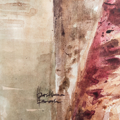 大型 BALI 油彩 裸婦 1210X956mm 1994年SVNANDARA作 Balinese