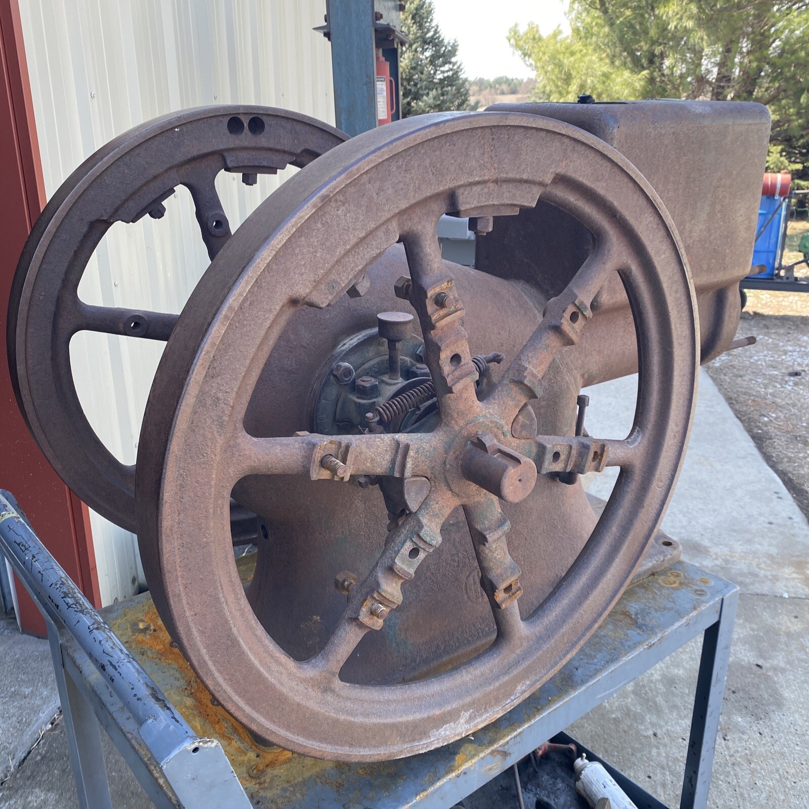 IHC Type M 6hp Block Piston Flywheels Governor & parts Old Hit & Miss Gas Engine eBay