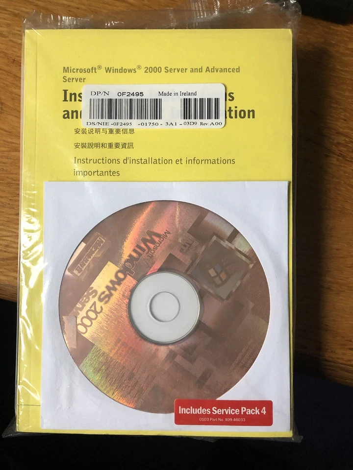 Factory Sealed Microsoft Windows  Server 2000 1-4CPU Includes service pack 2 New - Image 2 of 2