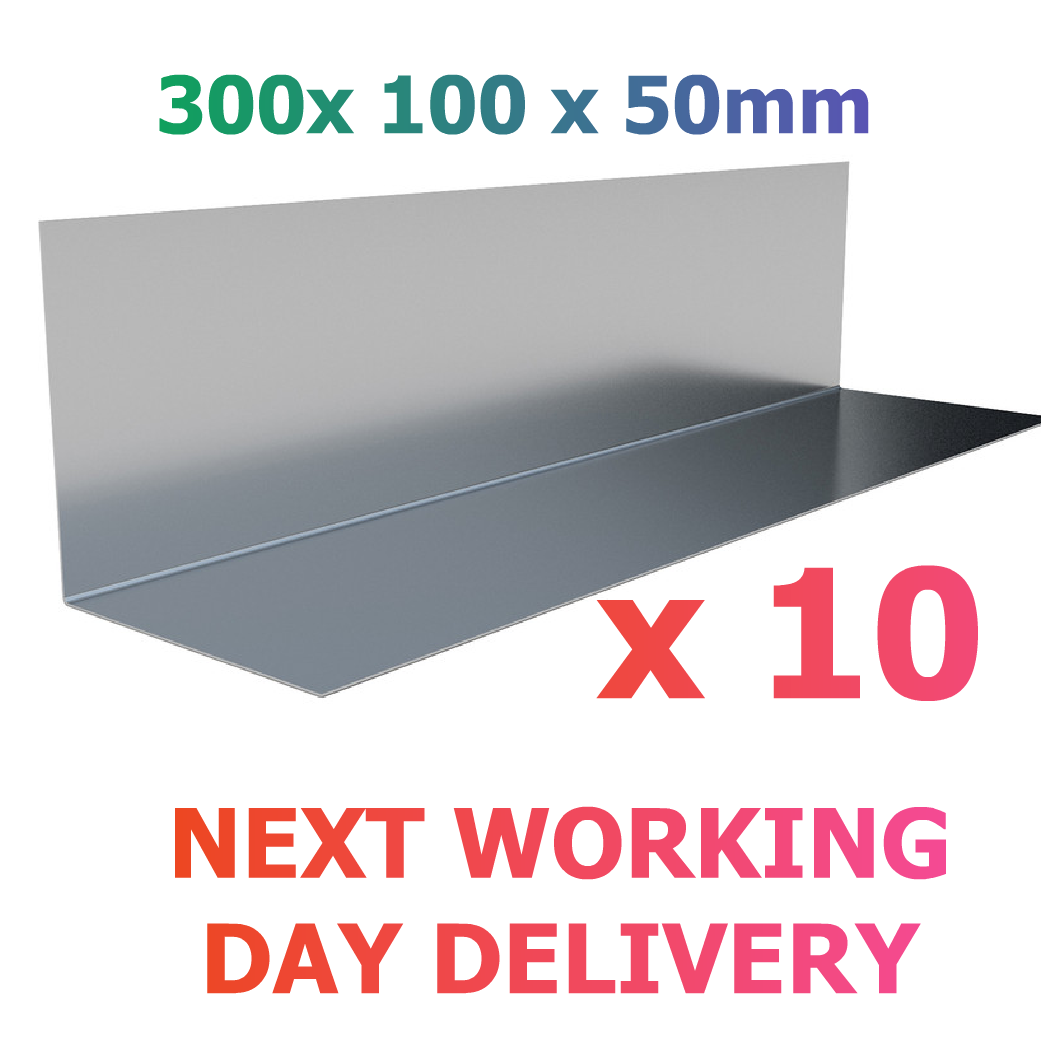 Aluminium Roofing Soakers 300 x 100 x 50mm Pack 10 eBay