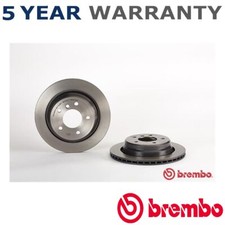Image of Brembo Rear Brake Discs Fits BMW 5 Series 1995-2004 Alpina B10 1996-1998