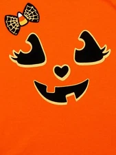 Way to Celebrate Toddler Girls' Halloween Pumpkin Short Sleeve Tee (2T)