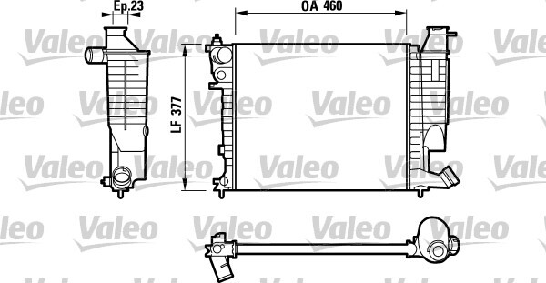 Radiateur Valeo 732534 à haute dissipation thermique contre la surchauffe moteur