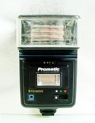 Promatic STD-5000 Flash | for Ricoh, OM, Nikon, Canon, Pentax | Tested | $25