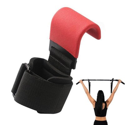 Stahl Pull Up Bar Support Gewicht Haken Handgelenk Griff Straps Handschuhe