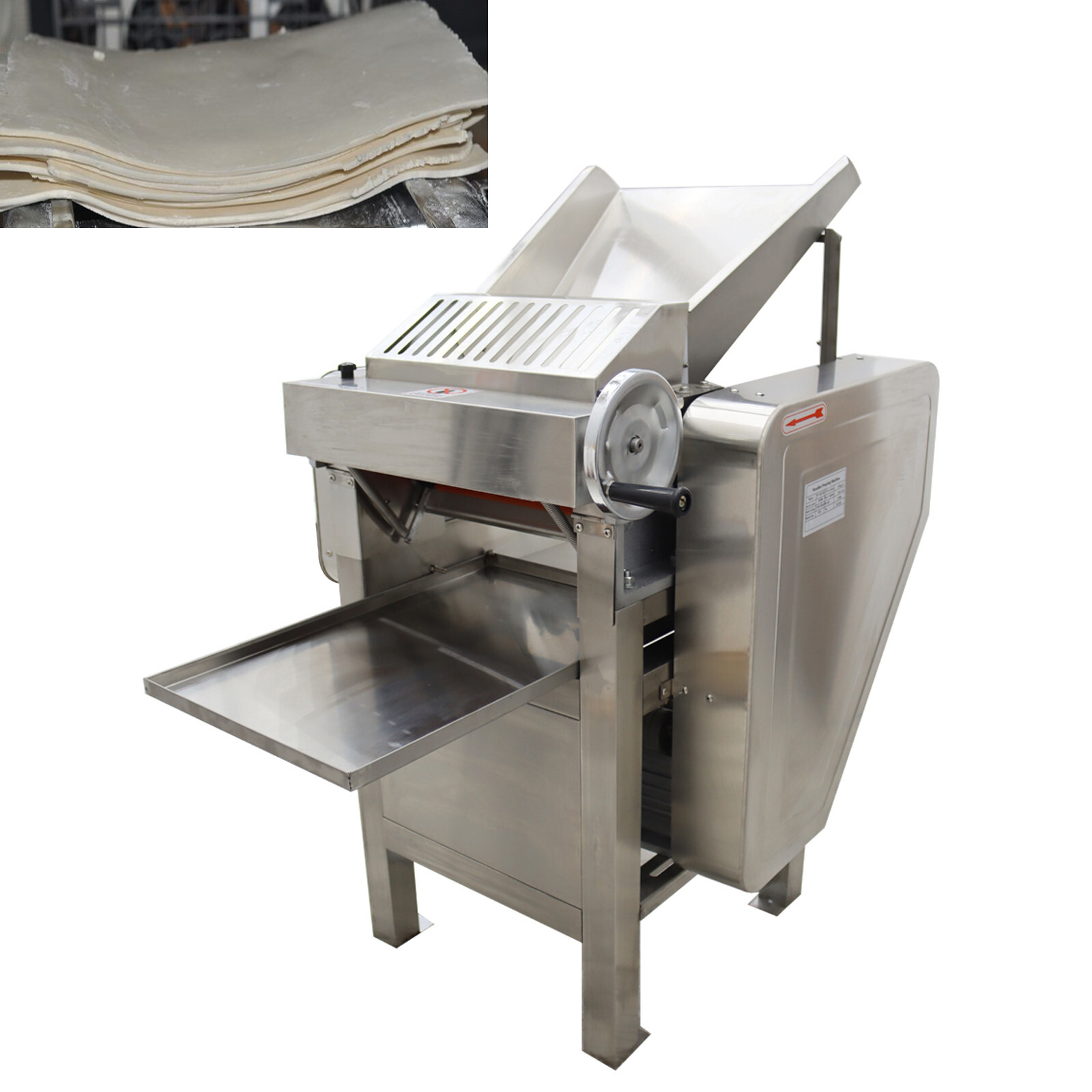 Commercial Electric High-speed Press Dough Machine 110V 3HP 11.8" Roller Length
