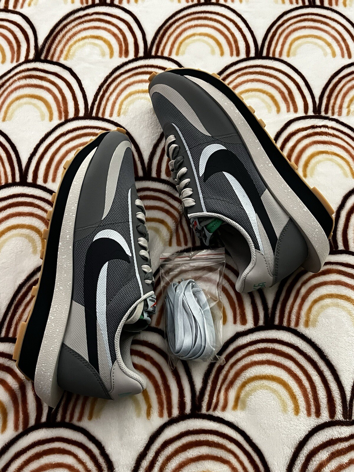 SACAI X NIKE Nike Sacai x Clot x LD Waffle 'Kiss Of Death 2' Uomo 10.5 Cool Grey DH3114 001