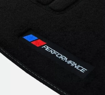 AUTOCARPET Tapis de Sol pour BMW Serie 5 M5 F10 F11 pack M Performance Power Brodé Velours