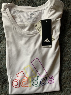 Nwt Adidas Climacool Running Pride T-Shirt Mens 2XL White Own The Run SS J7 192616652206 | eBay
