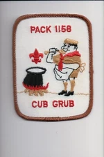 Pack 1158 Cub Grub patch