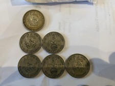 13 X One Shilling Coins. Various Dates