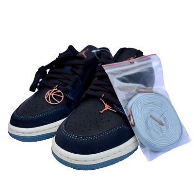 Nike Air Jordan 1 Low SE FJ5478-010 Navy Black Snakeskin Dark