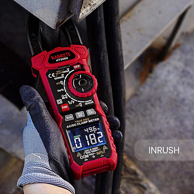 HT208D True-RMS Stromzangen-Multimeter – Misst AC/DC Strom Bis 1000A, Spannung, Temperatur, Mit NCV, VFD & Einschaltstrom-Funktion