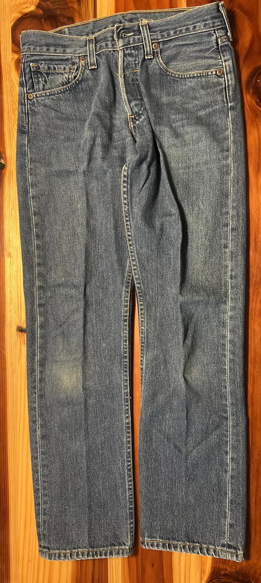 Levi s 502 Women s Super Low Fit Buttonfly Jeans 29 W x 30 L Pre Owned Blue