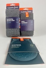 Cleanlogic Exfoliating Bundle Soap Saver Sport Body Stretch Cloth Detoxify 