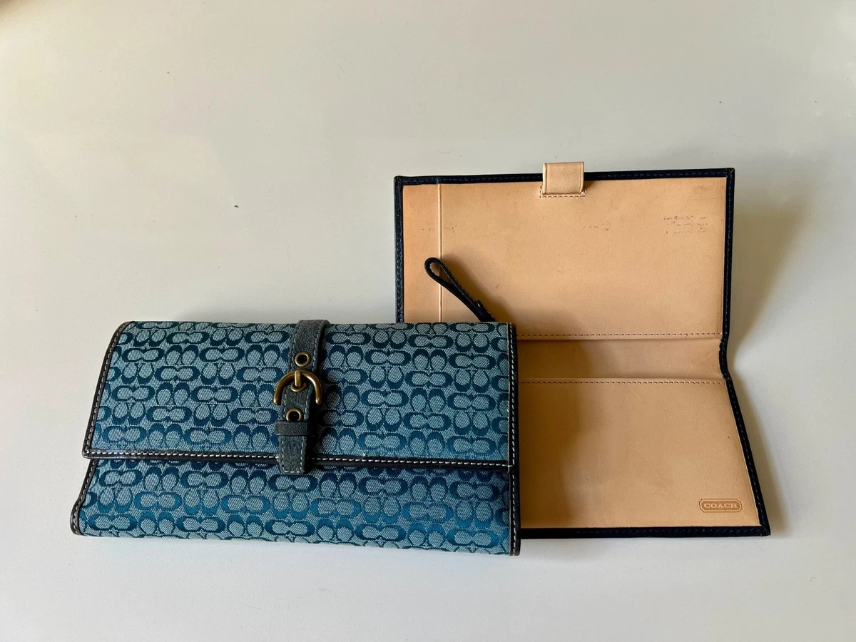 Coach Blue Wallets for Women with Vintage for sale | eBay