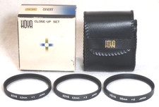 HOYA 1, 2, 4 Set of 52mm Thread Close-Up Lenses in original Pouch and Box