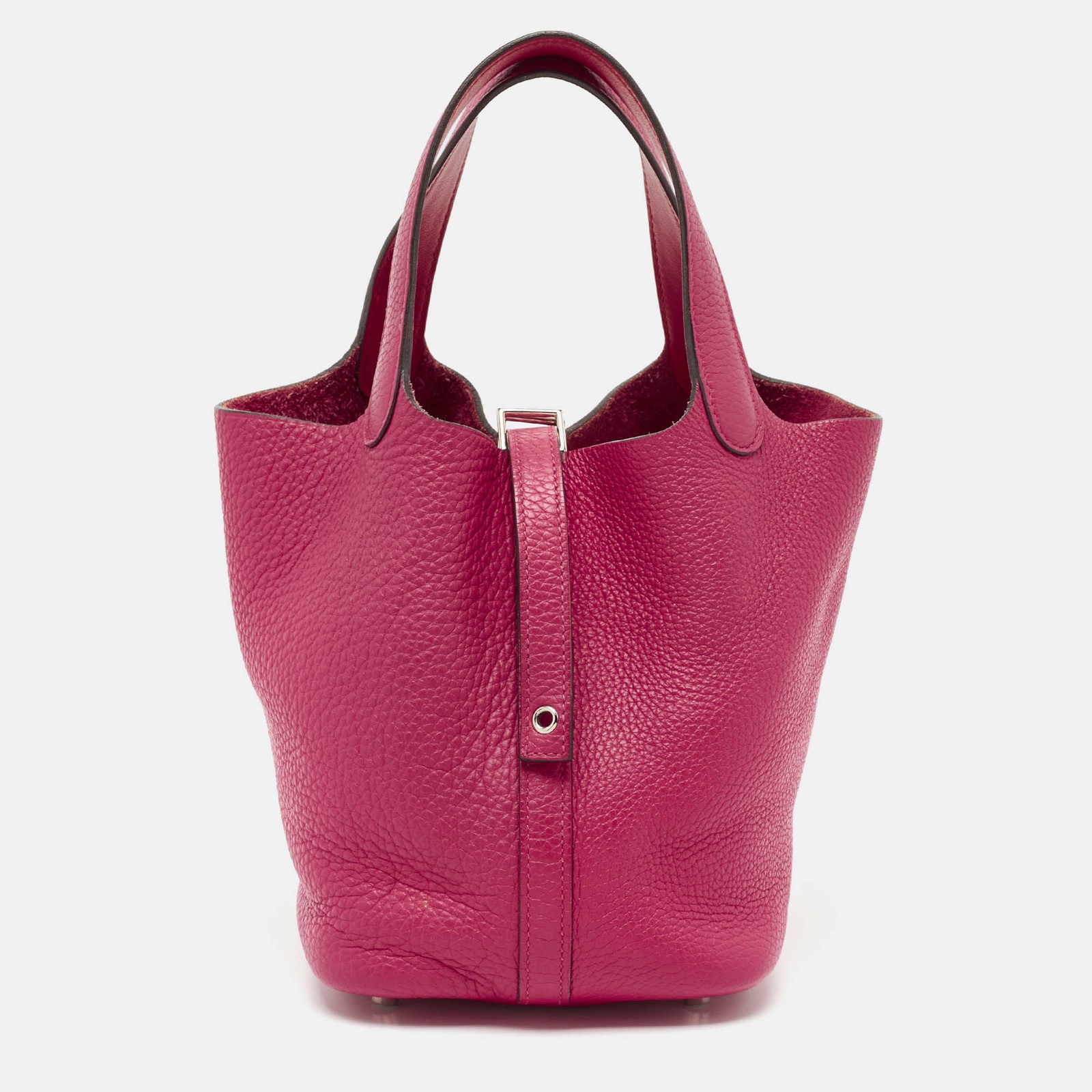 Hermes Picotin Lock 18 Bag in Rose Mexico Taurillon Clemence Leather  