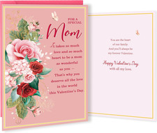 Valentines Day Card for Mom, Unique Mom Valentine'S Card Gifts from Daughter Son