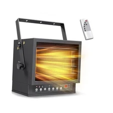 7500W Electric Garage Heater with Remote, Ceiling Mount Shop 7500W with Remote