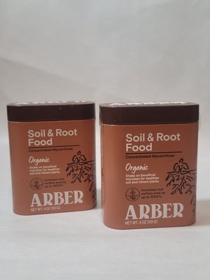 2 Pk ORGANIC ARBER Soil & Root Food 4oz