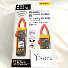 New Fluke 393 FC True RMS Clamp Meter 1500V CAT III, Compact IP54 Rated