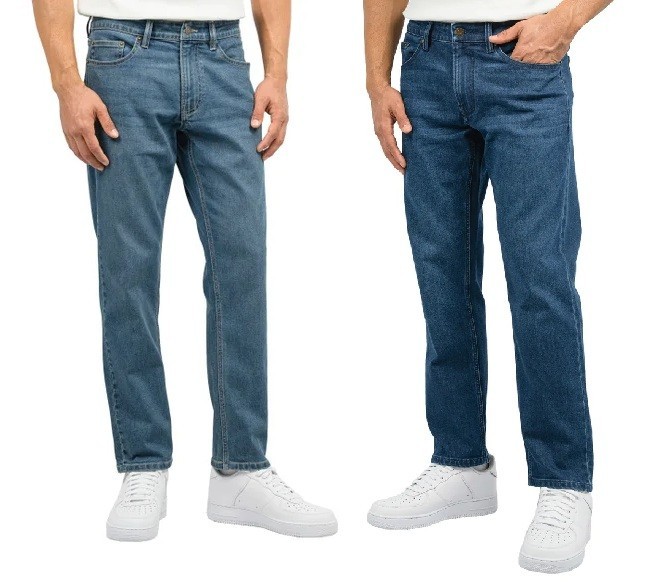 Scott Barber Men's Jean Straight Fit, Blue / Dark Blue Choose Size