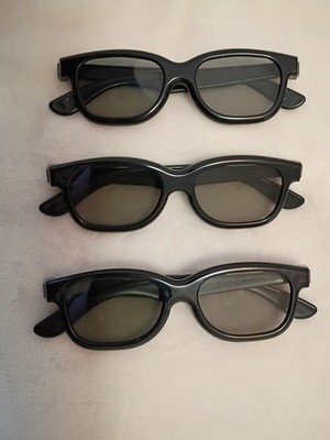 3 Toshiba Fpt-p100 3D Movie Glasses No Scratches Look Untouched | eBay