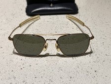 American Optical 12k GF Original Pilot Aviator Sunglasses Rare W Case