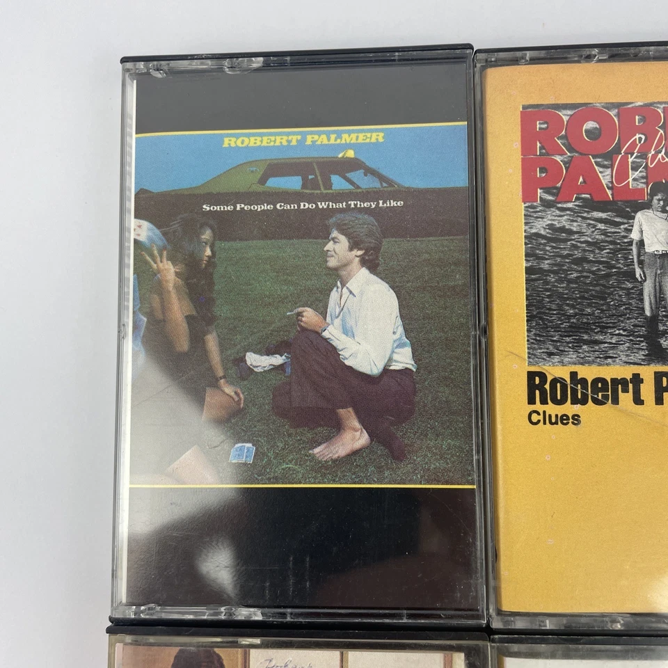 Lot Of 4 Robert Palmer Audio Cassette Tapes - CLUES - Pressure Drop - It's Alive Foto 2 de 4