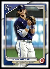 Bobby Witt Jr. 2024 Bowman #59 Kansas City Royals FREE SHIPPING AutographDen