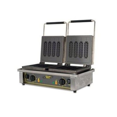 Equipex GED80 Sodir-Roller Grill Waffle Baker, Electric, Double