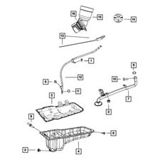 For Chrysler Aspen 2008-2009 Chrysler 68206053AB Engine Oil Filler Tube