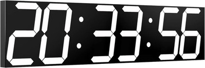 CHKOSDA Digital Wall Clock 27 Inch LED Auto Dimmer