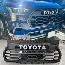 For Sequoia 2022 2023 Upper Bumper Front Bumper Grille W/Light Bar/LED Lights