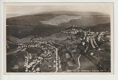Postcard view from the Großer Feldberg in the Taunus 1934