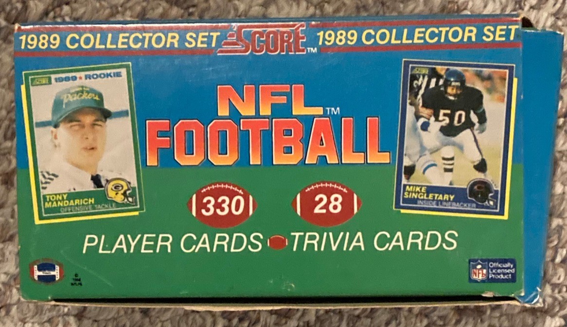 1989 Score Football Complete Factory Set - 330 Cards for sale