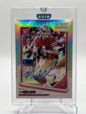 2018 PANINI HONORS NICK MULLENS RC 09/75 SCORE AUTOGRAPH NO. 441 49ERS