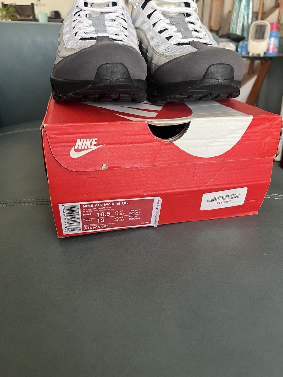 Size 10.5 - Nike Air Max 95 OG Grey Gradient for sale online Size 10.5 - Nike Air Max 95 OG Grey Gradient for sale online