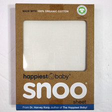 Snoo Happiest Baby Sheet White Fitted for Snoo Sleeper Crib Mattress