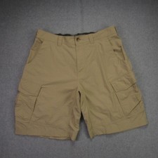 REI Shorts Mens Large Beige Cargo Hiking Outdoors Lightweight Casual