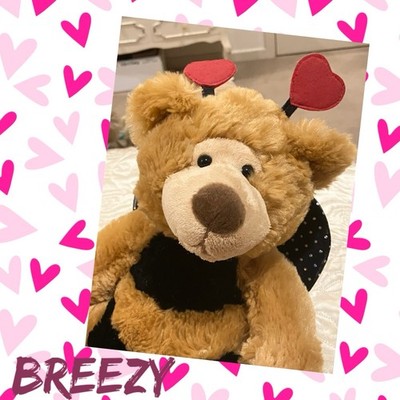Russ Berrie Bear Breezy Plush Toy Soft Bee 13 
