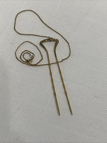 Antique Hair Pin w/Chains for Pince-Nez Glasses