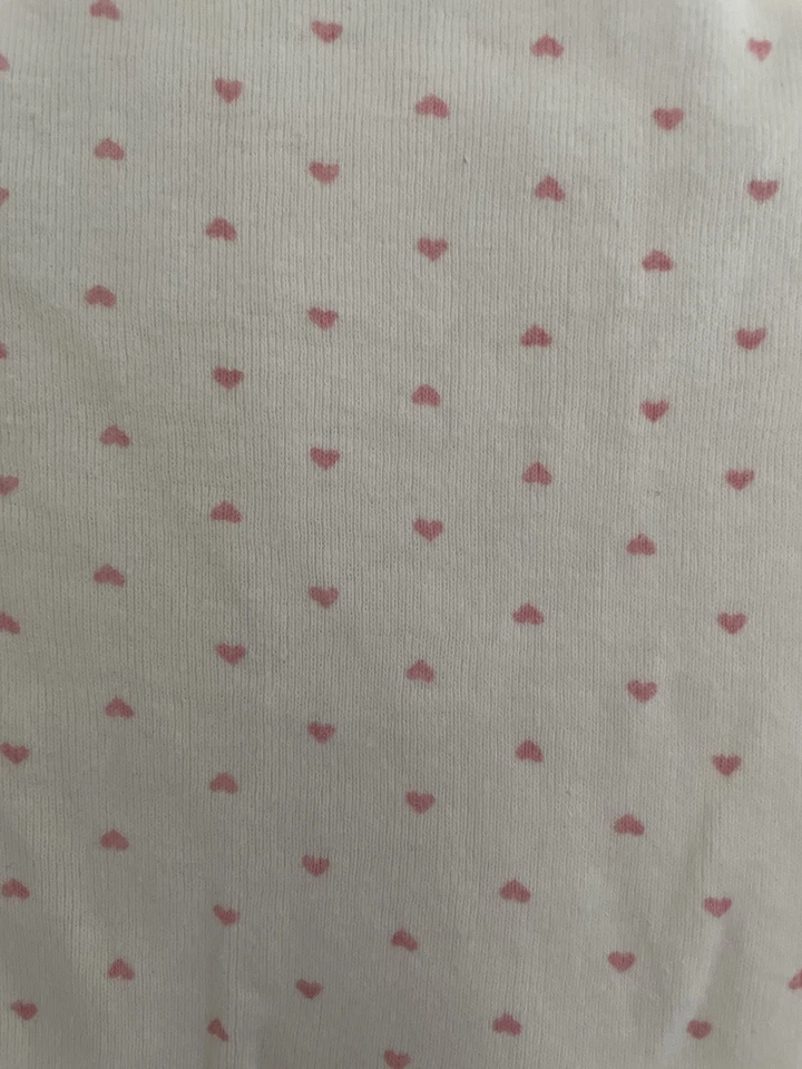 Body Rene Rofe Bebé Niñas Todo Corazones 100% Algodón Manga Corta Blanco 0-3M Foto 4 de 4