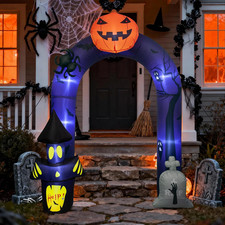 7.5FT Halloween Inflatable Archway Outdoor Decor for Porch Yard Garden Lawn