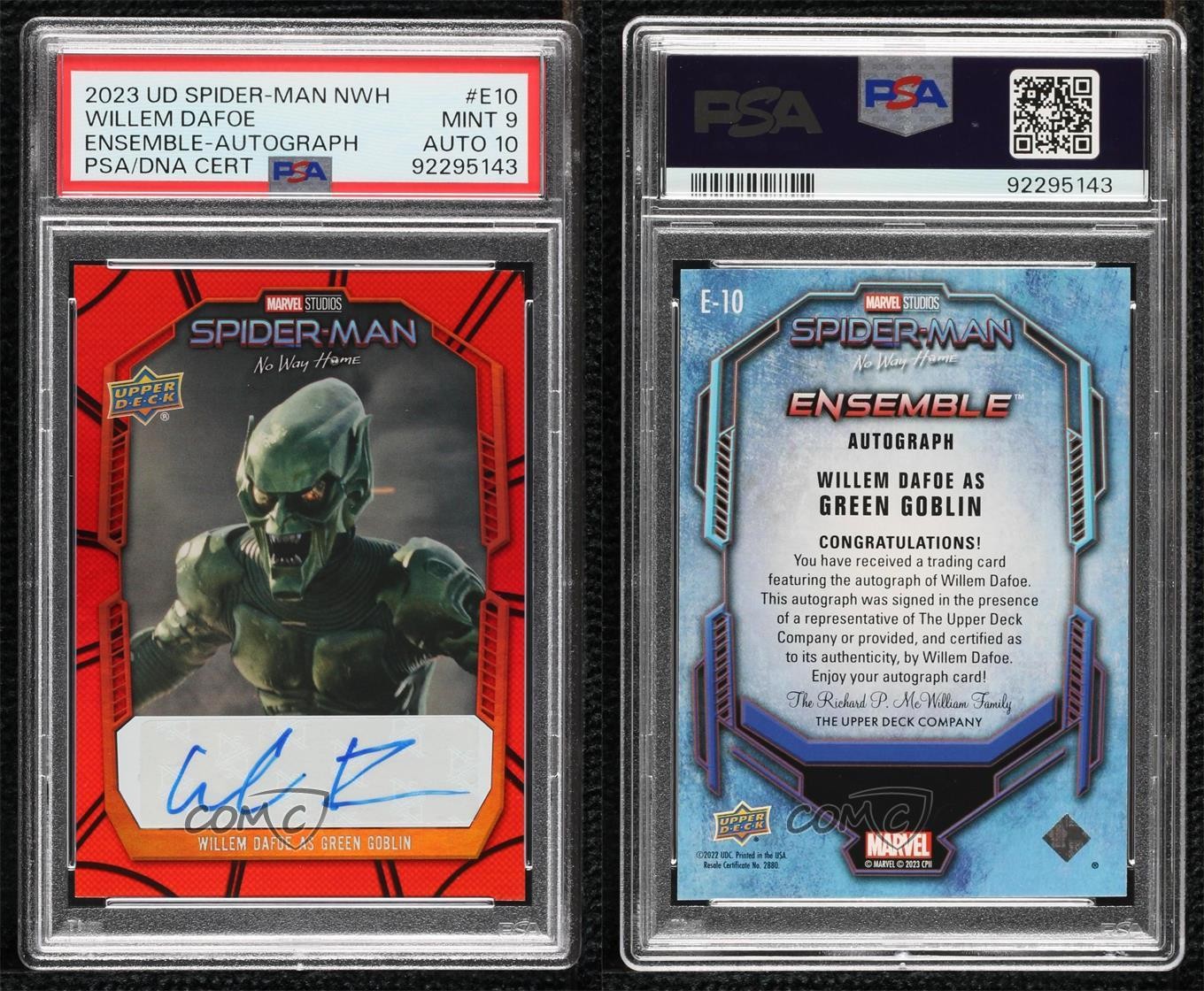 2023 Marvel Studios' Spider-Man No Way Home Willem Dafoe Green Goblin Auto 0t9l view 3