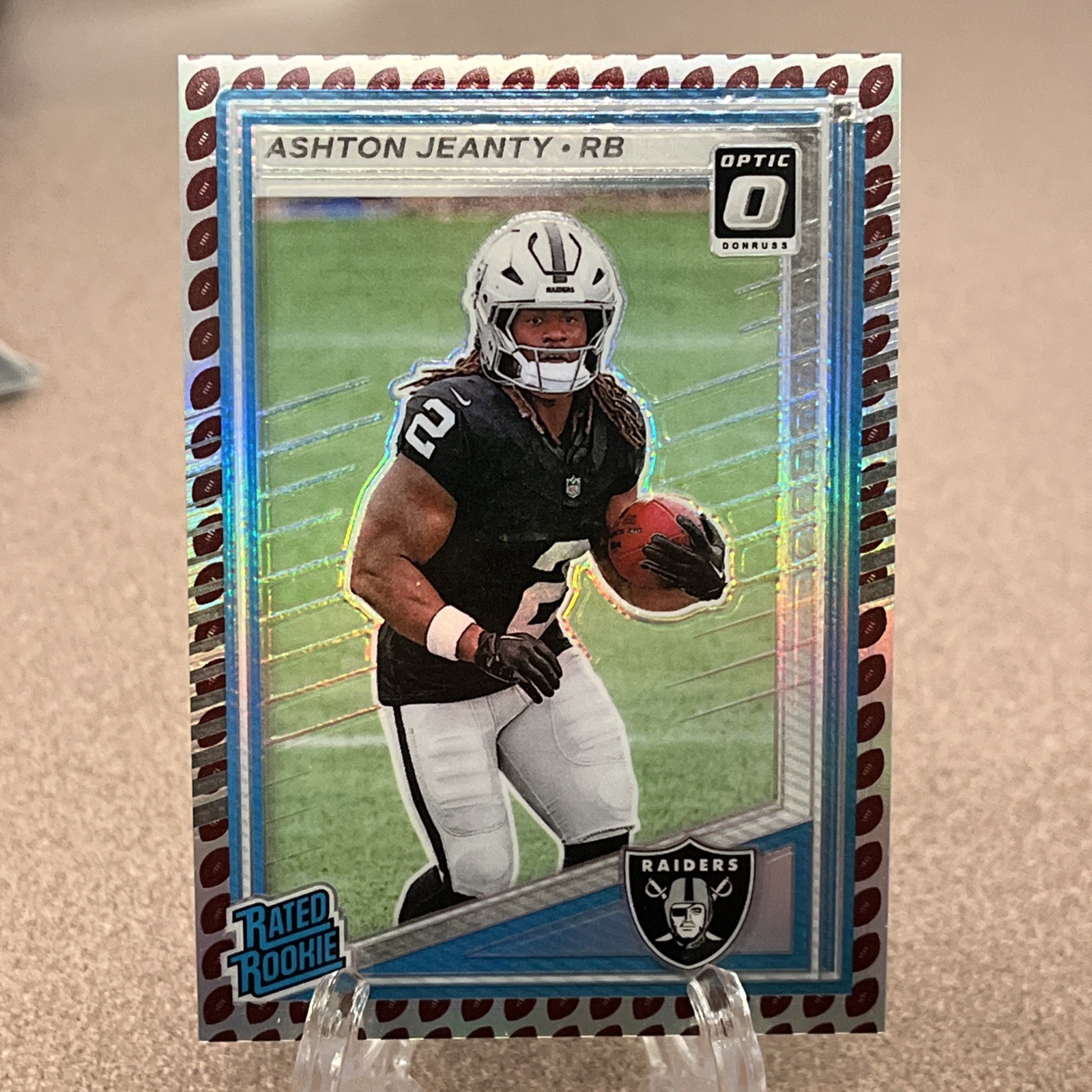 2025 Donruss - Ashton Jeanty Rookie SSP Optic Preview FOOTBALL EMOJI #305