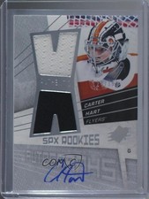 2018 SPx 08-09 Retro Rookies Jersey 124/199 Tier 1 Carter Hart #08A-CH Auto 00wz