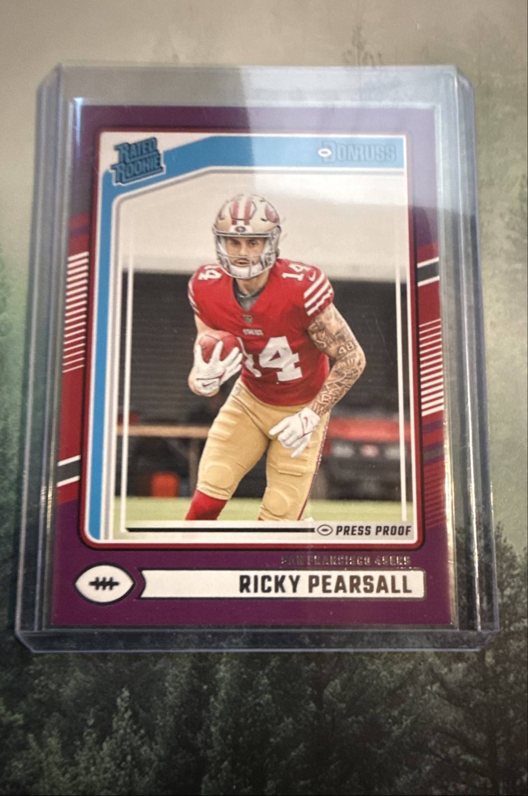 2024 Panini Donruss - Rated Rookie Ricky Pearsall #318 Purple Press Proof (RC)